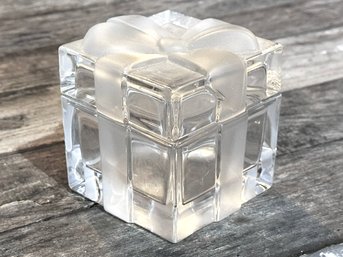 A Crystal 'Wrapped' Jewelry Box By Tiffany & Co