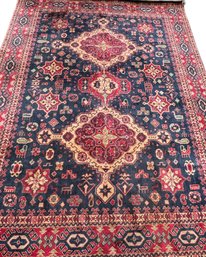 Large Vintage 8 X 11 Rug - Boho Rug