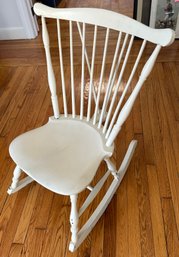 Nice White Vintage Windsor Rocker