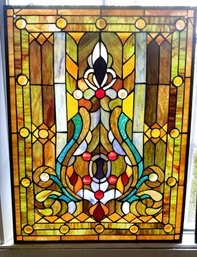 Stunning Tiffany Style Stained Resin Hanging Panel