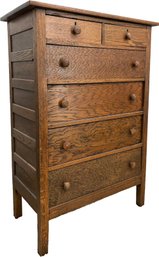 An Early 20th Century Oak Chest Of Drawers
