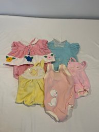 Lot Of Vintage Baby Girl Clothes