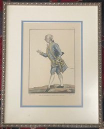 Framed French Print Of A Gentleman