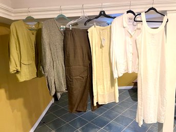 FLAX Designs Clothing Selection In Brown, Olive & Cream