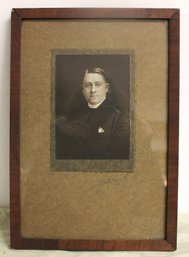 Antique Black & White Portrait Of A Man   (signed)