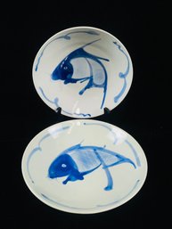 Antique Chinese Dishes With Fish