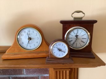 Mantle Clock Lot Of 3