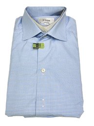 Eton Contemporary Fine Twill Cotton Dress Shirt- Size 42-16 1/2