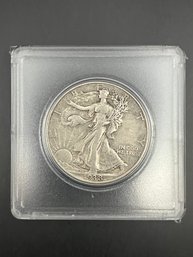 Beautiful 1938 Walking Liberty Silver Half Dollar