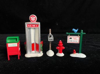 Department 56 Snow Village Accessories With Boxes Lot 1