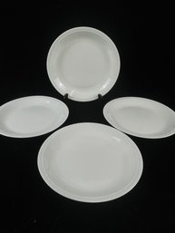 Set Of 4 White Dinner Plates