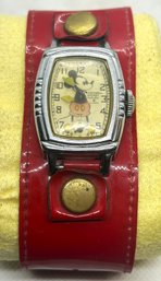 RARE 1937 INGERSOLL MICKEY MOUSE WATCH- All Original- 1st Mickey Watch Ever Created