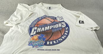 1999 UCONN Huskies Champion Tee Shirt