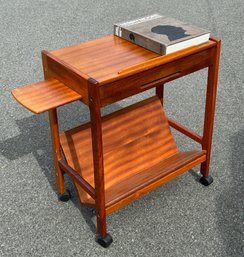 Vintage Mid Century Teak Cart / Book Stand By Levenger