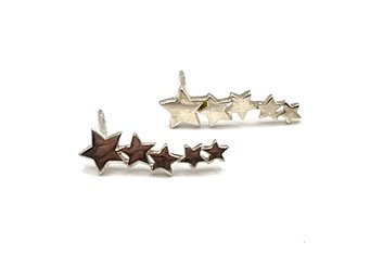 Sterling Silver Stars Earrings