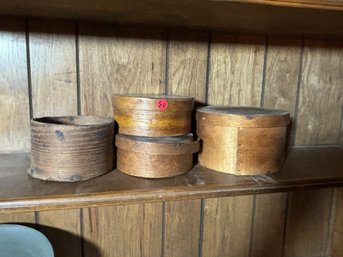 FOUR SHAKER STYLE PANTRY BOXES