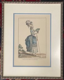 Framed French Print Of A Lady