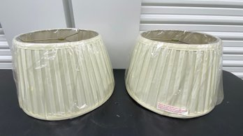 New Pair Lamp Shades 13x8x9.5