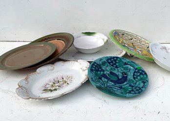 A Large Collection Of Antique Ceramic Serving Ware