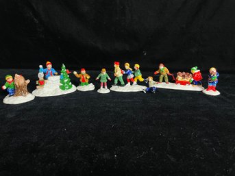 Department 56 Snow Village Accessories With Boxes Lot 3