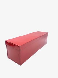 Very Cool Red Metal Keepsake Box