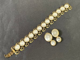 Vintage Bracelet And Earrings
