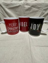 3 Oversized Holiday Mugs