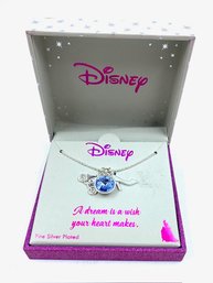 New Old Stock Disney Girls Cinderella Charm Style Pendant Necklace