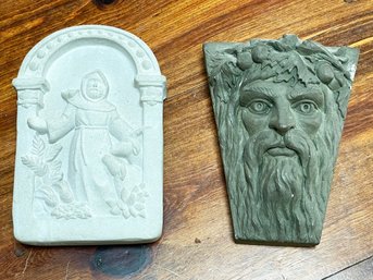 Cast Stone Garden Wall Plaques