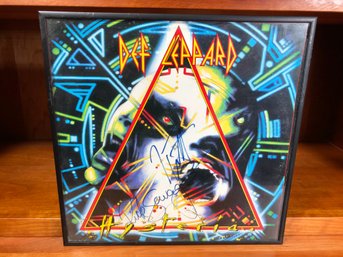 Signed Def Leopard Album - Signed By JOE ELLIOTT And RICK SAVAGE - Album Name: Hysteria - VERY Cool Piece