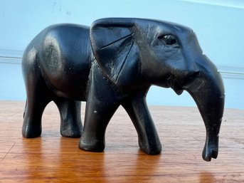 Hand Carved Vintage Wooden Elephant