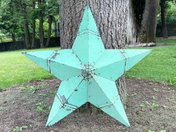 A Large Vintage Metal Barn Star