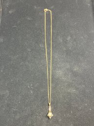 14k Gold Necklace With Pendant