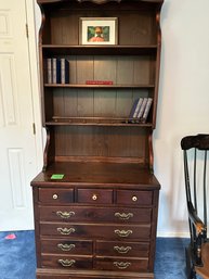 Two Piece Dresser With Hutch Top