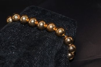 Gold Plated Beads Bracelet