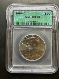 2004-D Kennedy Half Dollar ICG-MS65