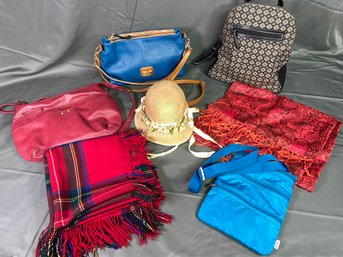 Womens Purses Handbags Valentina Leather Pashmina Wrap Plaid Light Wool Scarf Shawl