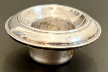 Vintage Sterling Silver Replacement Candle Insert For Standard Taper - 2 In Diameter X 1 H