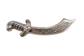 Sterling Dagger Brooch