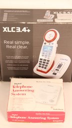 CLARITY XLC 3.4 VERY LOUD PHONE & RADIO SHACK DIGITAL ANSWERING MACHINE