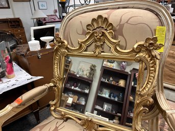 Small Gold Wall Mirror