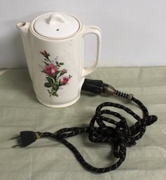 Vintage Electric Floral Teapot