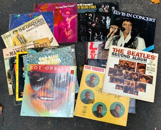 Vintage Vinyl Record Lot ~ 16 Albums ~ Elvis, Beatles, The Rolling Stones & More ~