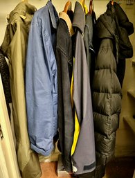 6 Men's Jackets & Coats By Fjallraven, Polo, Nautica, Lands End, Gill & Club Room, Mostly SiIze Medium