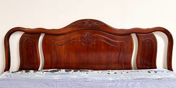 A Fruit Wood King Headboard In French Provincial By Bassett Furniture