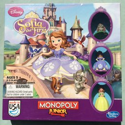 Disney Sophia The First Edition Monopoly Board Game - New Old Stock Return