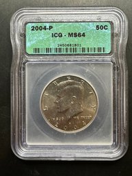 2004-P Kennedy Half Dollar ICG-MS64