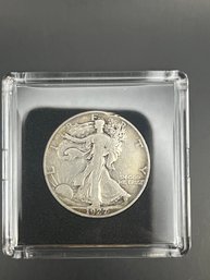 Beautiful 1927-S Walking Liberty Silver Half Dollar