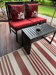 Pair Of Chairs And Matching Table/carpet