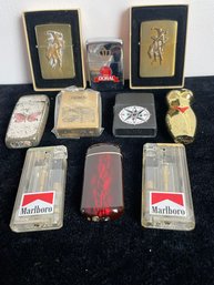 Set Of Zippo And Other Cigarette Lighters